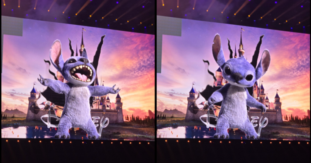 Stich Animation Display Live action Stitch already retouched by an animation pro