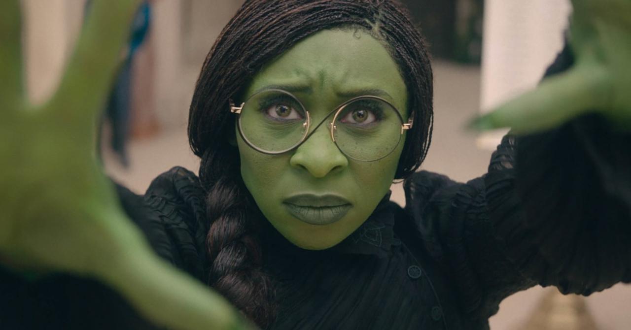 No it's not CGI, Cynthia Erivo had green skin for Wicked