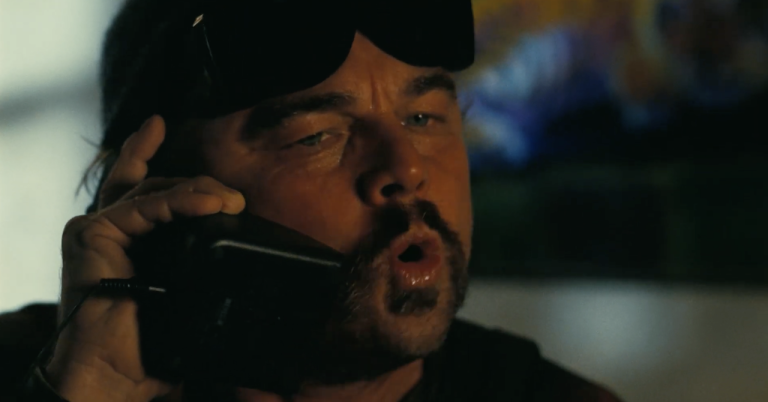 Leonardo DiCaprio has the burnt brain: first extract from one battle after another