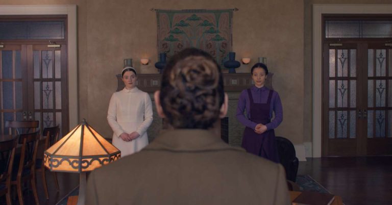 Chase Infiniti reprises Handmaid’s Tale fight in The Testaments trailer