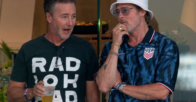 30 years after Fight Club, Brad Pitt and Edward Norton reunited… through football
